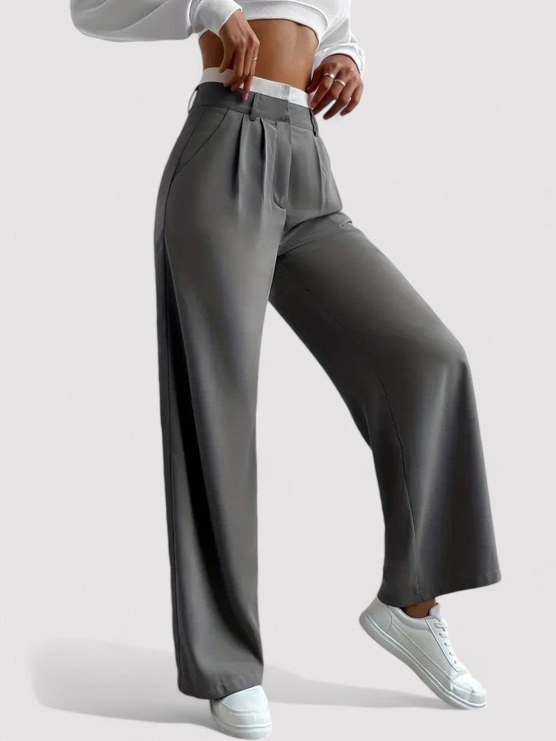 Hochtaillierte Damenhose