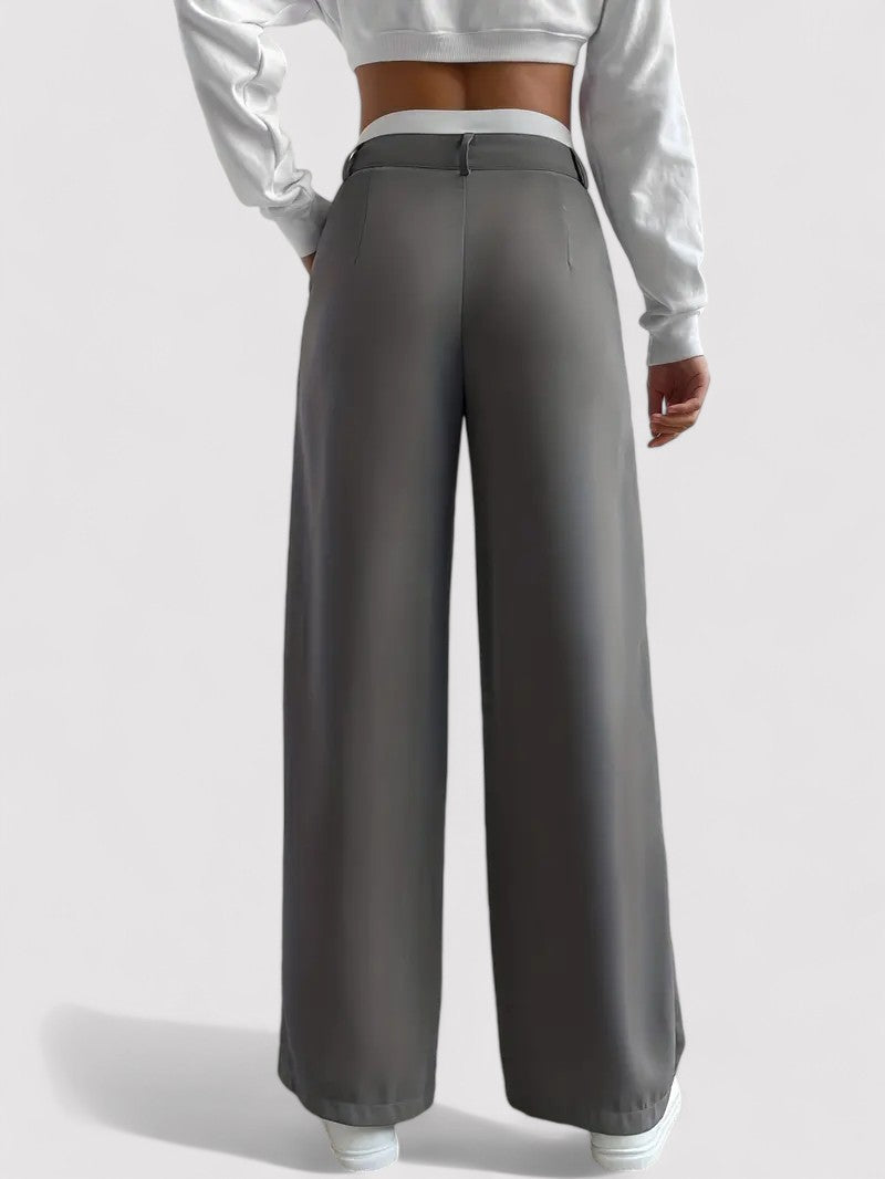 Hochtaillierte Damenhose