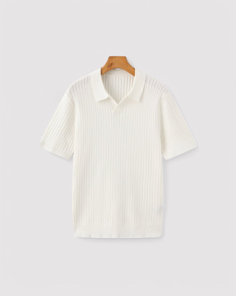Herren Premium Ribbed poloshirt