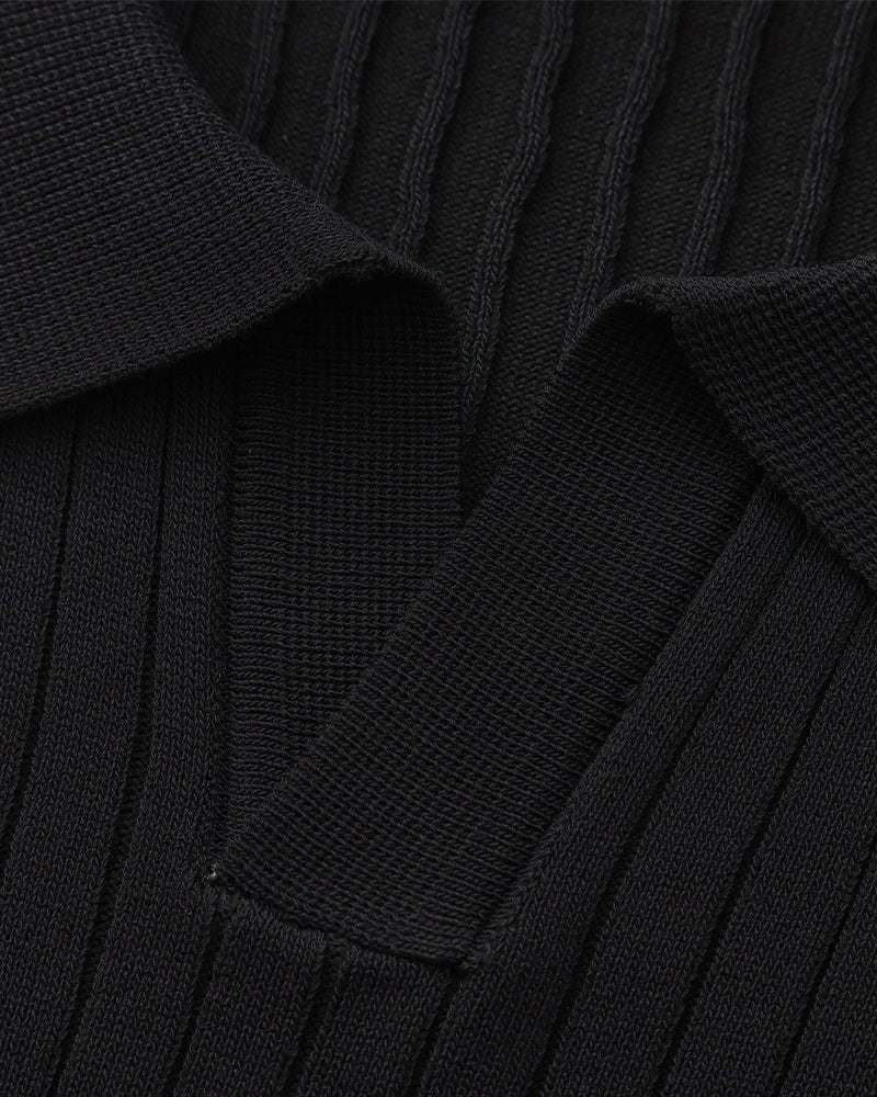 Herren Premium Ribbed poloshirt