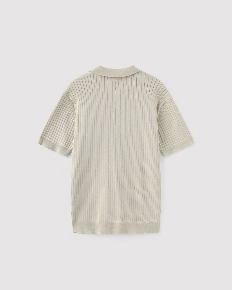 Herren Premium Ribbed poloshirt