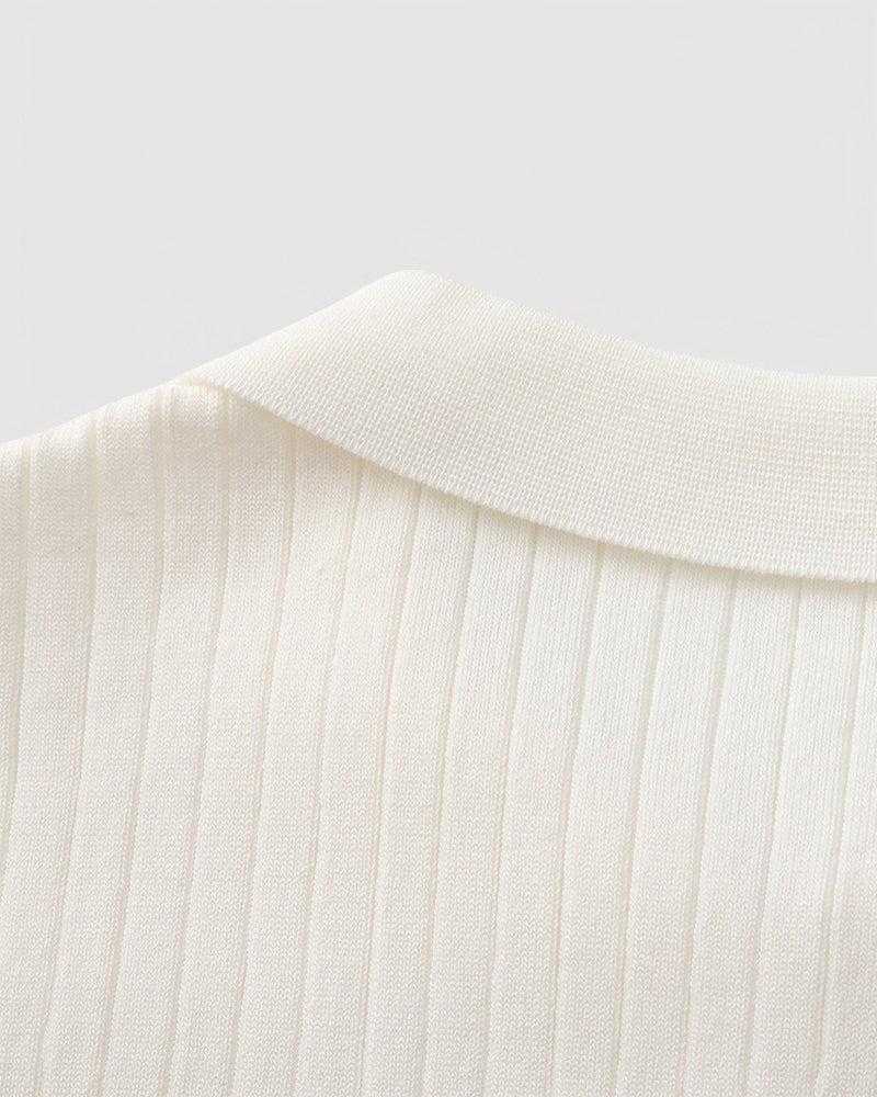 Herren Premium Ribbed poloshirt