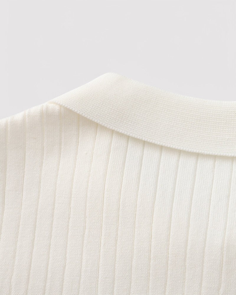 Herren Premium Ribbed poloshirt