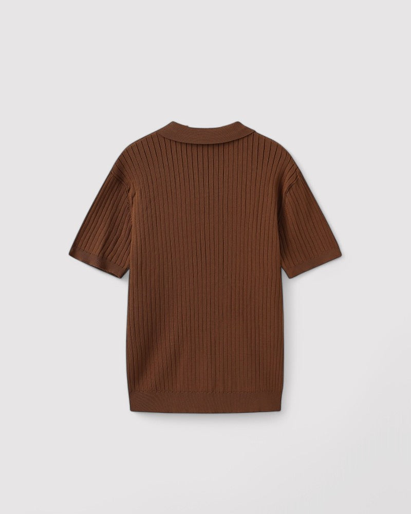 Herren Premium Ribbed poloshirt