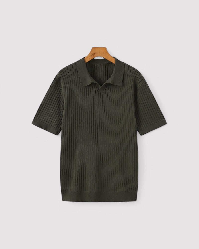 Herren Premium Ribbed poloshirt