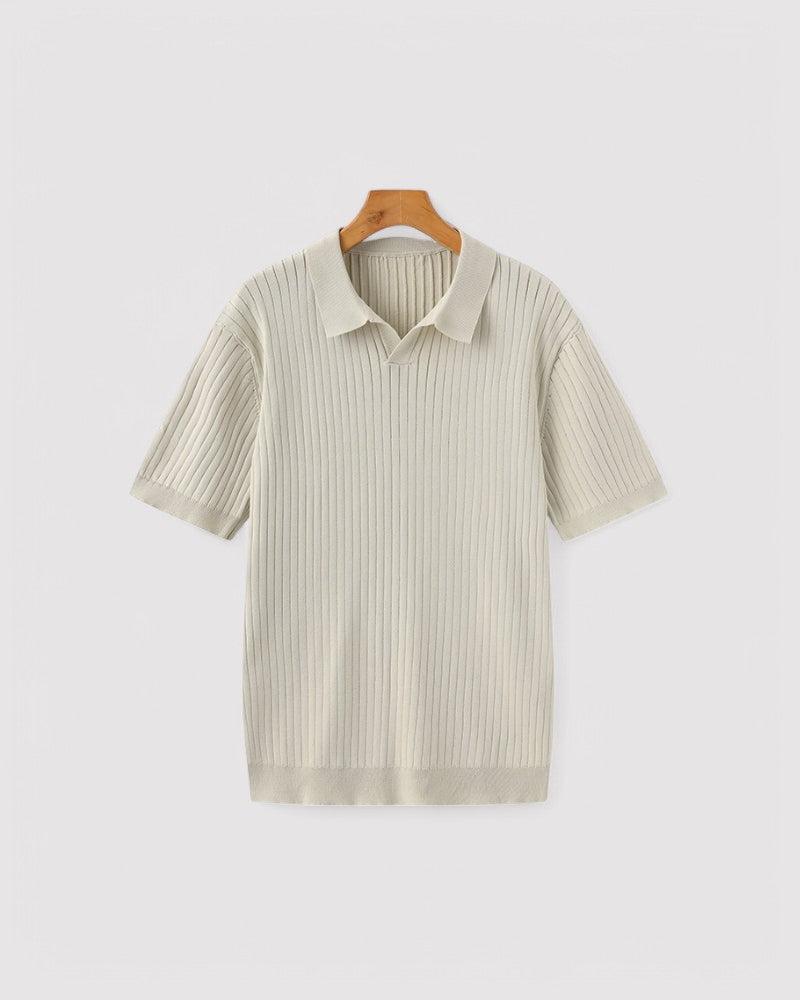 Herren Premium Ribbed poloshirt