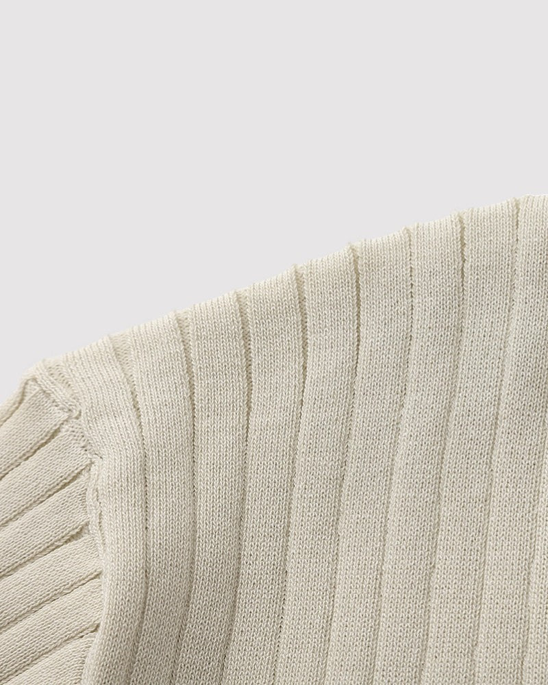 Herren Premium Ribbed poloshirt