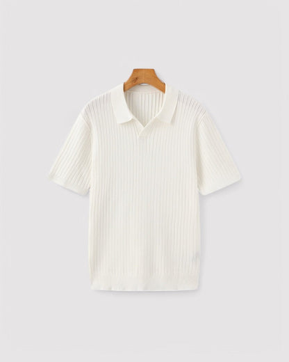 Herren Premium Ribbed poloshirt