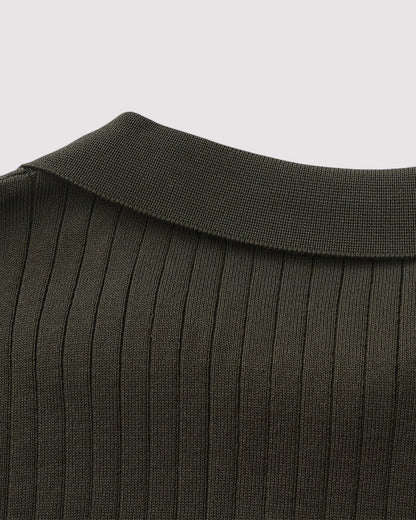 Herren Premium Ribbed poloshirt