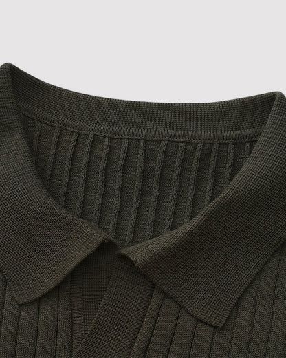 Herren Premium Ribbed poloshirt