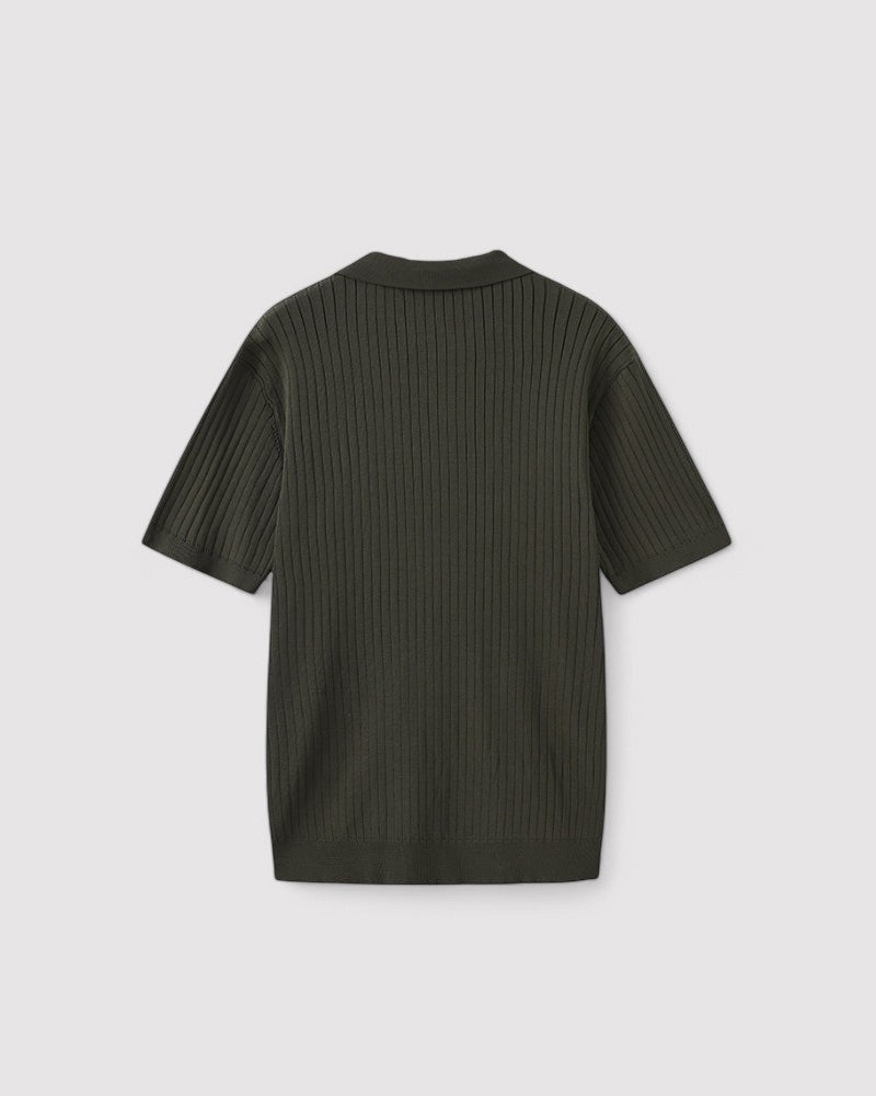 Herren Premium Ribbed poloshirt