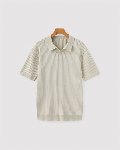 Herren Premium Ribbed poloshirt
