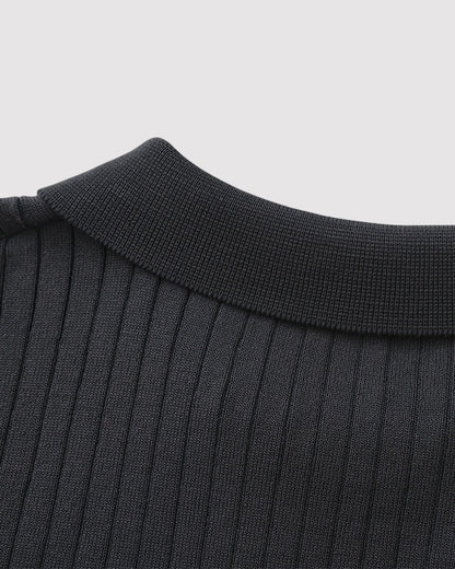 Herren Premium Ribbed poloshirt